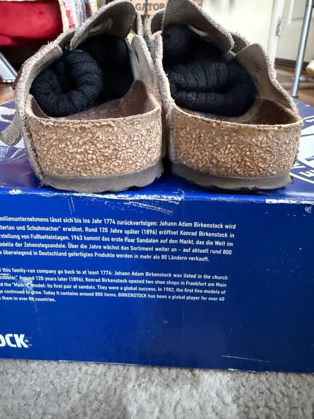 Birkenstock Taupe Boston Clogs - Picture 5 of 7